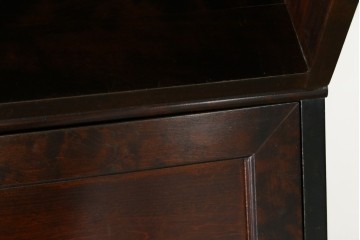 ビンテージ　国産民芸家具　高山デザインのすっきりとした佇まいのビューローブックケース　(R-058117)