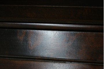 ビンテージ　国産民芸家具　高山デザインのすっきりとした佇まいのビューローブックケース　(R-058117)