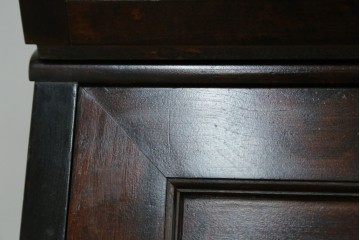 ビンテージ　国産民芸家具　高山デザインのすっきりとした佇まいのビューローブックケース　(R-058117)