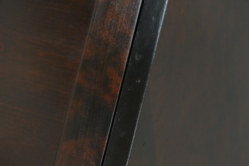 ビンテージ　国産民芸家具　高山デザインのすっきりとした佇まいのビューローブックケース　(R-058117)