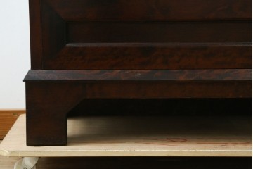 ビンテージ　国産民芸家具　高山デザインのすっきりとした佇まいのビューローブックケース　(R-058117)