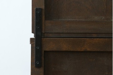 ビンテージ　国産民芸家具　高山デザインのすっきりとした佇まいのビューローブックケース　(R-058117)