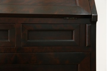 ビンテージ　国産民芸家具　高山デザインのすっきりとした佇まいのビューローブックケース　(R-058118)