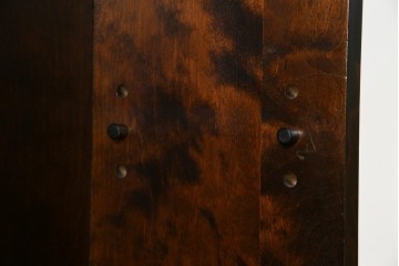 ビンテージ　国産民芸家具　高山デザインのすっきりとした佇まいのビューローブックケース　(R-058118)