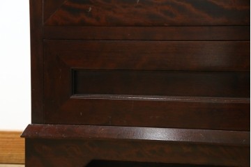 ビンテージ　国産民芸家具　高山デザインのすっきりとした佇まいのビューローブックケース　(R-058118)