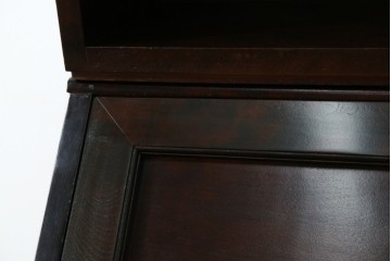 ビンテージ　国産民芸家具　高山デザインのすっきりとした佇まいのビューローブックケース　(R-058118)