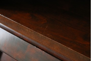 ビンテージ　国産民芸家具　高山デザインのすっきりとした佇まいのビューローブックケース　(R-058118)