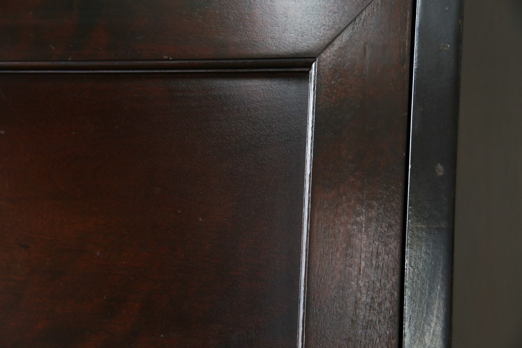 ビンテージ　国産民芸家具　高山デザインのすっきりとした佇まいのビューローブックケース　(R-058118)