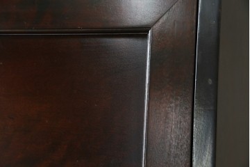 ビンテージ　国産民芸家具　高山デザインのすっきりとした佇まいのビューローブックケース　(R-058118)