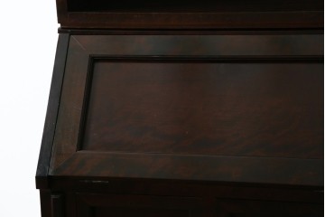 ビンテージ　国産民芸家具　高山デザインのすっきりとした佇まいのビューローブックケース　(R-058118)