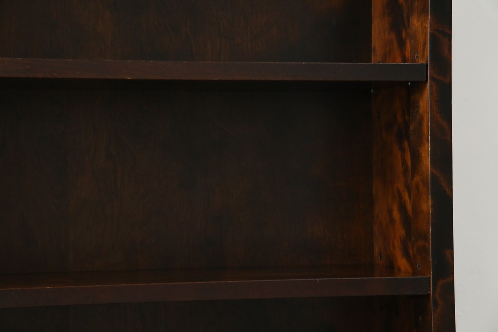 ビンテージ　国産民芸家具　高山デザインのすっきりとした佇まいのビューローブックケース　(R-058118)