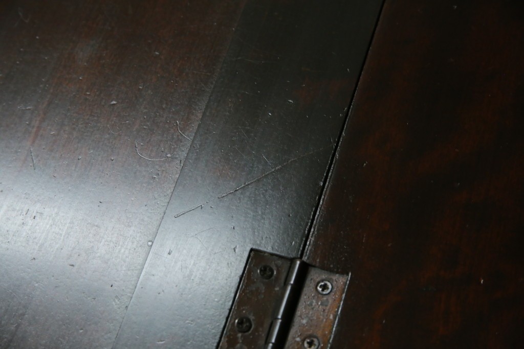 ビンテージ　国産民芸家具　高山デザインのすっきりとした佇まいのビューローブックケース　(R-058118)