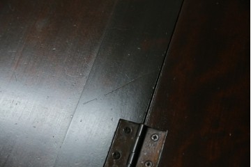 ビンテージ　国産民芸家具　高山デザインのすっきりとした佇まいのビューローブックケース　(R-058118)