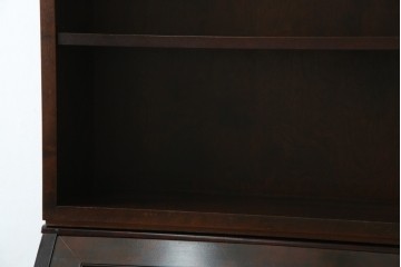 ビンテージ　国産民芸家具　高山デザインのすっきりとした佇まいのビューローブックケース　(R-058118)