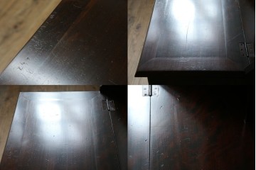 ビンテージ　国産民芸家具　高山デザインのすっきりとした佇まいのビューローブックケース　(R-058118)