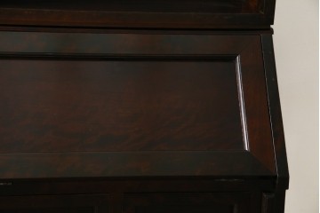 ビンテージ　国産民芸家具　高山デザインのすっきりとした佇まいのビューローブックケース　(R-058118)