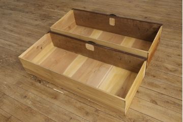 和製アンティーク　明治期　極上　上手物　超美品　未使用に近い!!　前面栗材の艶が美しい米沢箪笥(和たんす、収納箪笥、時代箪笥、整理タンス)(R-058122)