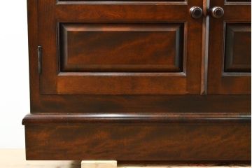 中古　美品　松本民芸家具　希少!!　アイディア次第で使い方色々出来る特注キャビネット(食器棚、戸棚、収納棚、本棚、本箱、ブックケース)(R-058126)
