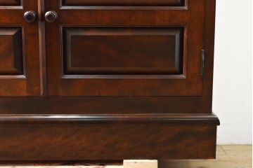 中古　美品　松本民芸家具　希少!!　アイディア次第で使い方色々出来る特注キャビネット(食器棚、戸棚、収納棚、本棚、本箱、ブックケース)(R-058126)