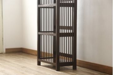 中古　美品　松本民芸家具　特注サイズ　#117型書棚　空間に取り入れやすいスリムなサイズが嬉しいブックシェルフ(オープンラック、本棚、飾り棚、陳列棚)(R-058127)