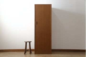 希少　北欧デザイン　和製ヴィンテージ　スリムでシンプルながら収納力抜群のワードローブ(ビンテージ、洋服タンス、収納棚)(R-058129)