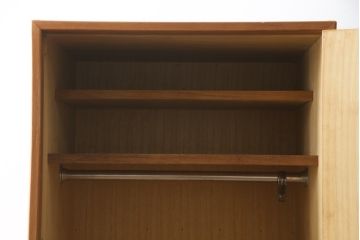 希少　北欧デザイン　和製ヴィンテージ　スリムでシンプルながら収納力抜群のワードローブ(ビンテージ、洋服タンス、収納棚)(R-058129)