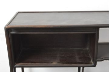 和製アンティーク　総シタン(紫檀)　品のある佇まいが魅力的な飾り棚(茶棚、戸棚、収納棚、陳列棚)(R-058130)
