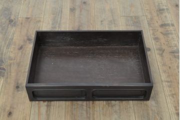 和製アンティーク　総シタン(紫檀)　品のある佇まいが魅力的な飾り棚(茶棚、戸棚、収納棚、陳列棚)(R-058130)