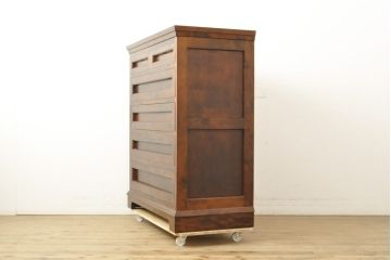 中古　美品　国産　職人手造り　松本民芸風　整理タンス(高山デザイン、衣装箪笥、チェスト、引き出し)(R-058134)