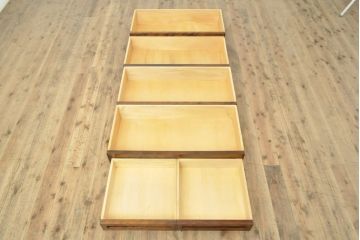 中古　美品　国産　職人手造り　松本民芸風　整理タンス(高山デザイン、衣装箪笥、チェスト、引き出し)(R-058134)
