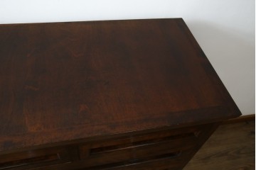 中古　美品　国産　職人手造り　松本民芸風　整理タンス　(R-058135)