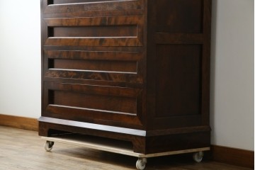 中古　美品　国産　職人手造り　松本民芸風　整理タンス　(R-058135)