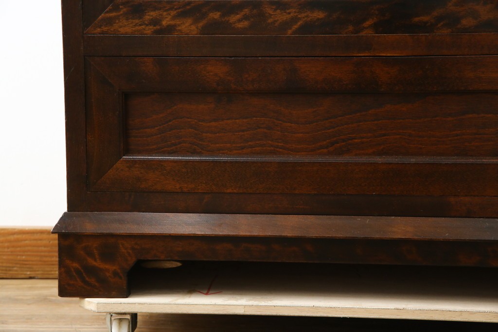 中古　美品　国産　職人手造り　松本民芸風　整理タンス　(R-058135)