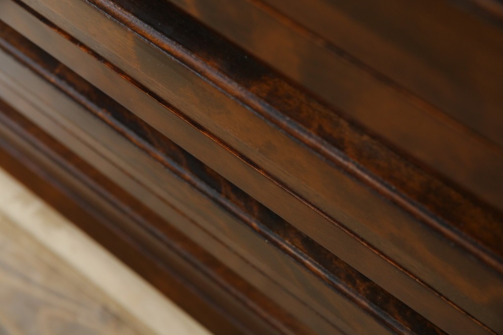 中古　美品　国産　職人手造り　松本民芸風　整理タンス　(R-058135)