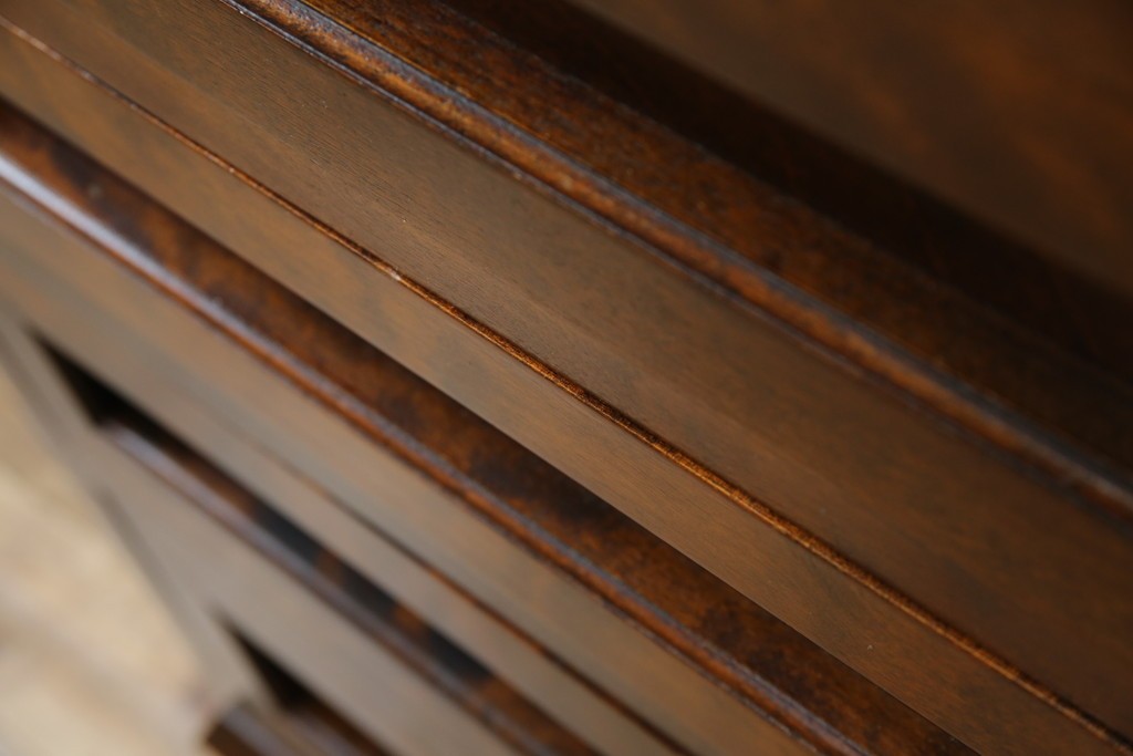 中古　美品　国産　職人手造り　松本民芸風　整理タンス　(R-058135)