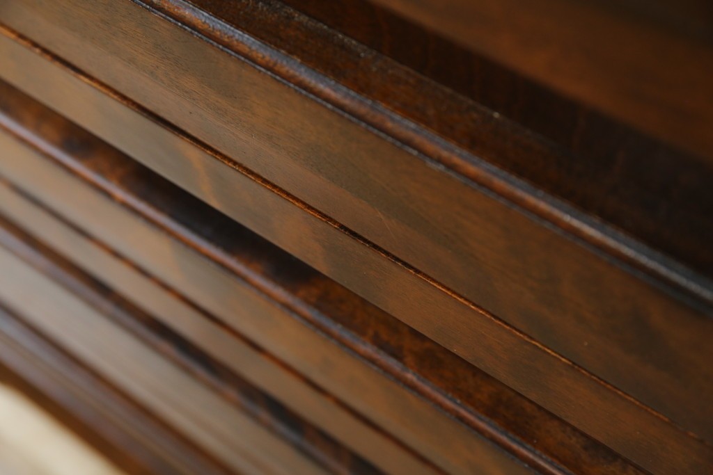 中古　美品　国産　職人手造り　松本民芸風　整理タンス　(R-058135)