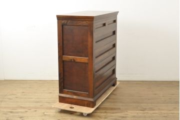 中古　美品　国産　職人手造り　松本民芸風　整理タンス(高山デザイン、衣装箪笥、チェスト、引き出し)(R-058135)