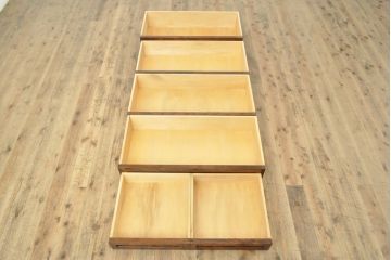 中古　美品　国産　職人手造り　松本民芸風　整理タンス(高山デザイン、衣装箪笥、チェスト、引き出し)(R-058135)