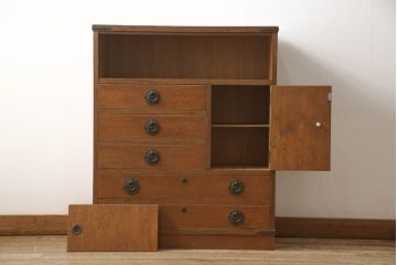 中古　美品　屋久杉　和の空間づくりに取り入れたい収納棚(チェスト、和タンス、収納箪笥)(R-058138)