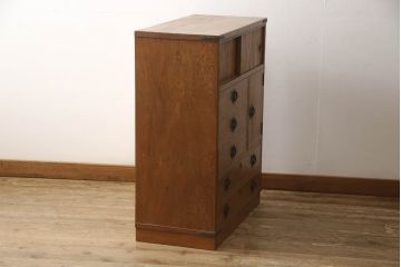 中古　美品　屋久杉　和の空間づくりに取り入れたい収納棚(チェスト、和タンス、収納箪笥)(R-058138)