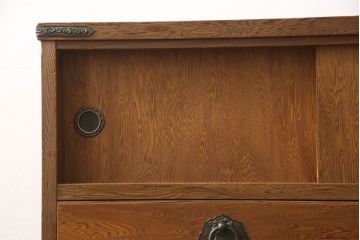 中古　美品　屋久杉　和の空間づくりに取り入れたい収納棚(チェスト、和タンス、収納箪笥)(R-058138)