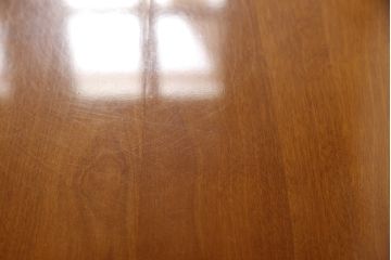 中古　美品　横浜クラシック家具　ダニエル(Daniel)　収納棚付き!　低めサイズのダイニングテーブルとチェア4脚セット(ダイニングチェア、アームチェア、椅子、ダイニングセット、4人掛け)(定価約100万円)(R-058145)