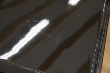 中古　美品　高級品　繊細な孔雀の螺鈿(らでん)細工が美しい飾り棚(定価約120万円)(収納棚、戸棚、茶棚)(R-058147)