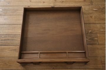 中古　美品　アメリカ高級家具　ヒッコリーホワイト(HICKORY WHITE)　クラシカルな雰囲気を醸し出すアンティーク調デスク(定価約100万円)(両袖机、ワークデスク、在宅ワーク用、テーブル)(R-058148)