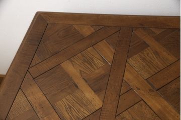 中古　美品　アメリカ高級家具　ヒッコリーホワイト(HICKORY WHITE)　クラシカルな雰囲気を醸し出すアンティーク調デスク(定価約100万円)(両袖机、ワークデスク、在宅ワーク用、テーブル)(R-058148)