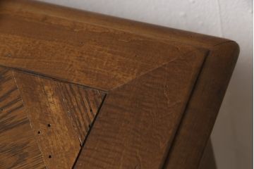 中古　美品　アメリカ高級家具　ヒッコリーホワイト(HICKORY WHITE)　クラシカルな雰囲気を醸し出すアンティーク調デスク(定価約100万円)(両袖机、ワークデスク、在宅ワーク用、テーブル)(R-058148)