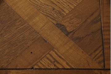 中古　美品　アメリカ高級家具　ヒッコリーホワイト(HICKORY WHITE)　クラシカルな雰囲気を醸し出すアンティーク調デスク(定価約100万円)(両袖机、ワークデスク、在宅ワーク用、テーブル)(R-058148)