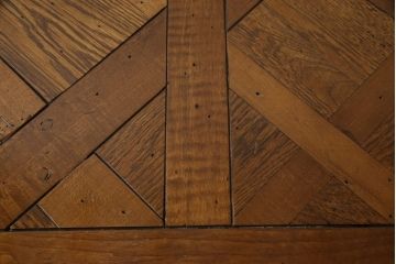 中古　美品　アメリカ高級家具　ヒッコリーホワイト(HICKORY WHITE)　クラシカルな雰囲気を醸し出すアンティーク調デスク(定価約100万円)(両袖机、ワークデスク、在宅ワーク用、テーブル)(R-058148)