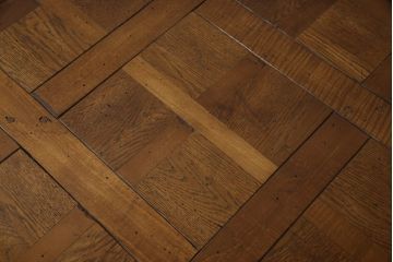 中古　美品　アメリカ高級家具　ヒッコリーホワイト(HICKORY WHITE)　クラシカルな雰囲気を醸し出すアンティーク調デスク(定価約100万円)(両袖机、ワークデスク、在宅ワーク用、テーブル)(R-058148)