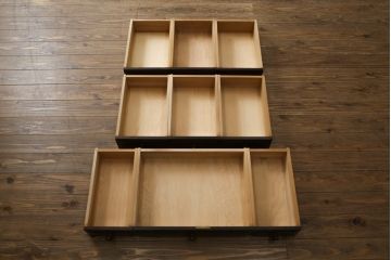 中古　美品　カバ材　北の匠　山室家具製作所　希少な絶版品!風格ある存在感のライティングビューロー(デスク、両袖机、ワークデスク、在宅ワーク)(R-058150)